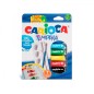 Carioca Pack de 7 Tubes Tempera - Comprend Pinceau et Palette - Couleurs Super Lavables - Haut Pouvoir Couvrant - pour