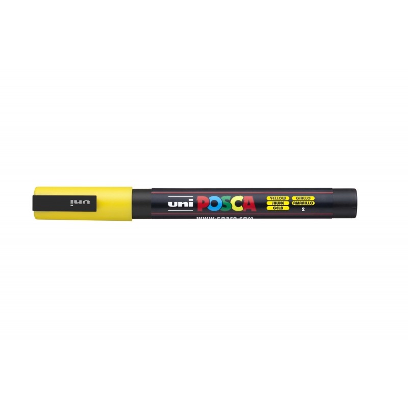 LOT de 6 Posca PC-3M Marqueur peinture - À base d'eau - Pointe conique 0,9-1,3 mm - Non permanent - Résistant à la lumière