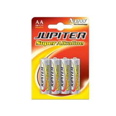✅ Jupiter Pack de 4 Piles Alcalines LR6 - Haute Technologie - Fiabilité - Haute Performance - Performance Maxim en stock