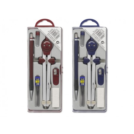 ✅ Bismark Compas micrométrique avec porte-mine – Comprend un porte-mine 0,5 avec tube de plomb – Présenté en stock