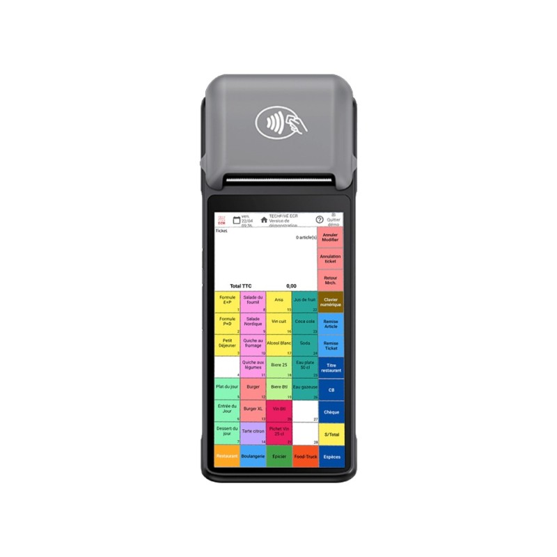 Système d'encaissement mobile TECHFIVE ECR-76 Système d'encaissement mobile TECHFIVE ECR-76