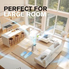 Purificateur air blanc salon moderne