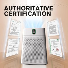 purificateur air blanc affichage certifications