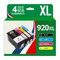 Pack 4 cartouches compatibles avec HP 920XL Pack 4 cartouches compatibles avec HP 920XL