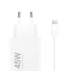 ✅ Chargeur Mural Xiaomi 45W HyperCharge Combo pour Smartphone USB-A 45W + Câble - Identification Intelligente d en stock