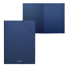 ✅ LOT de 4 Erichkrause Matt Classic Flap Folders - Format A4 - Couleur Bleu couleur Azul Oscuro en stock