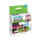Étiquettes Dymo Durable originales, lot de 160 – Texte noir sur fond blanc – 25 mm x 54 mm – 2112283