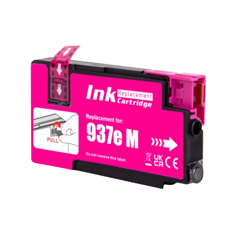Cartouche compatible HP 937e XL magenta - Remplace les cartouches 4S6W7NE/4S6W3NE Cartouche compatible HP 937e XL magenta - Remplace les cartouches 4S6W7NE/4S6W3NE