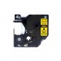 Ruban compatible Dymo D1 noir sur jaune - 12 mm