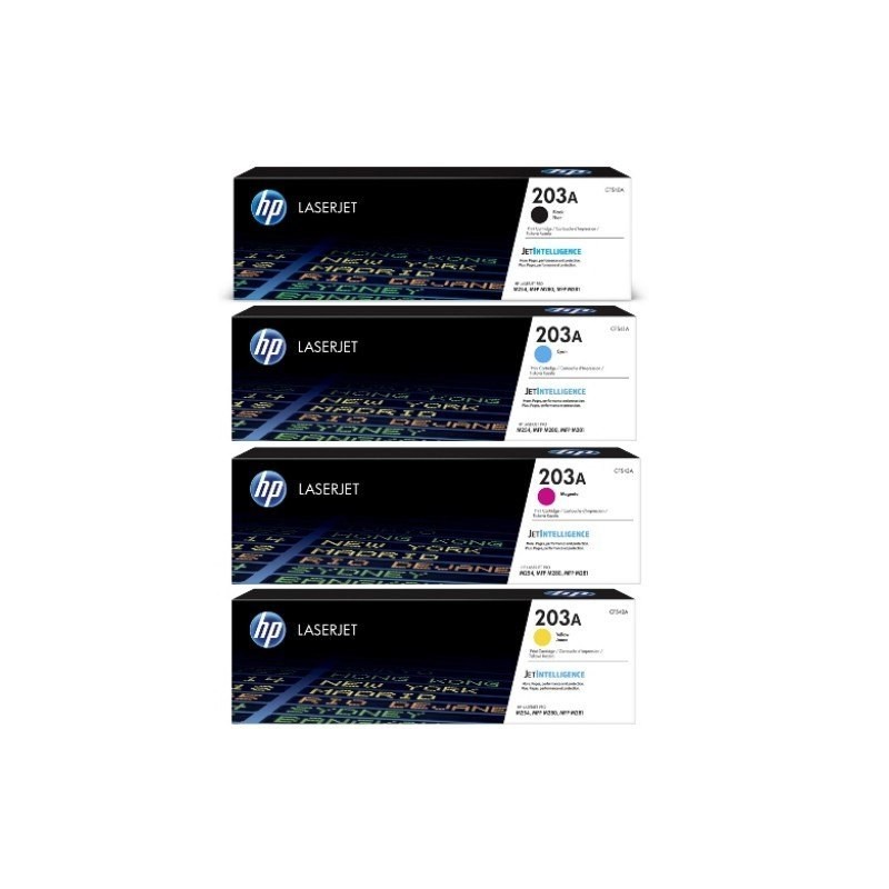 HP Pack de 4 toners HP 203A (Noir, Cyan, Magenta, Jaune)