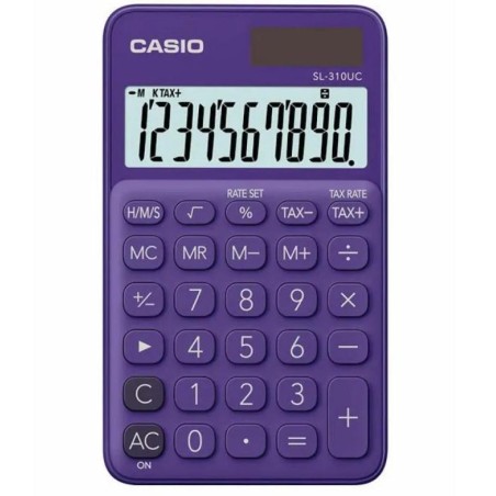 calculatrice Casio violette écran large