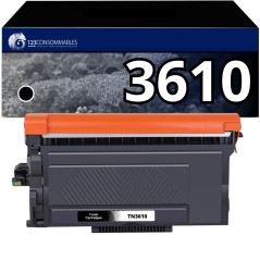✅ Toner compatible Brother TN3610 noir couleur Noir en stock