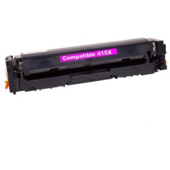 ✅ Toner compatible HP 415X magenta - remplace W2033X couleur magenta en stock