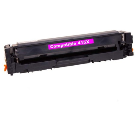 ✅ Toner compatible HP 415X magenta - remplace W2033X couleur magenta en stock