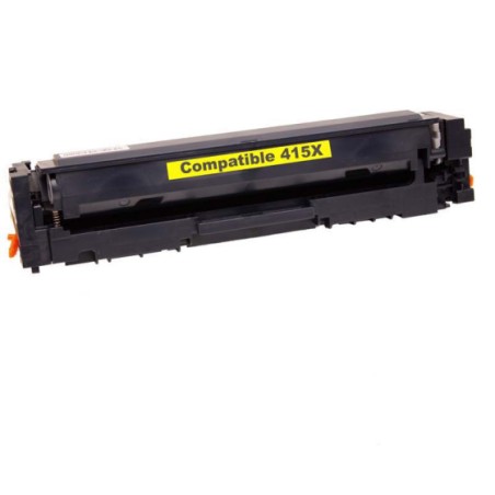 ✅ Toner compatible HP 415X jaune - remplace W2032X couleur jaune en stock
