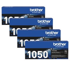✅ Brother Toner TN-1050 noir (Pack de 4) couleur 4 noirs en stock
