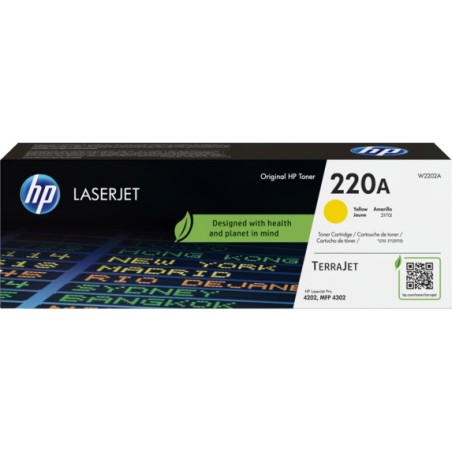 ✅ HP Toner 220A Jaune (W2202A) couleur jaune en stock