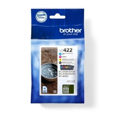 ✅ Brother LC422 Lot de 4 cartouches d'encre d'origine - LC422 VAL couleur pack en stock