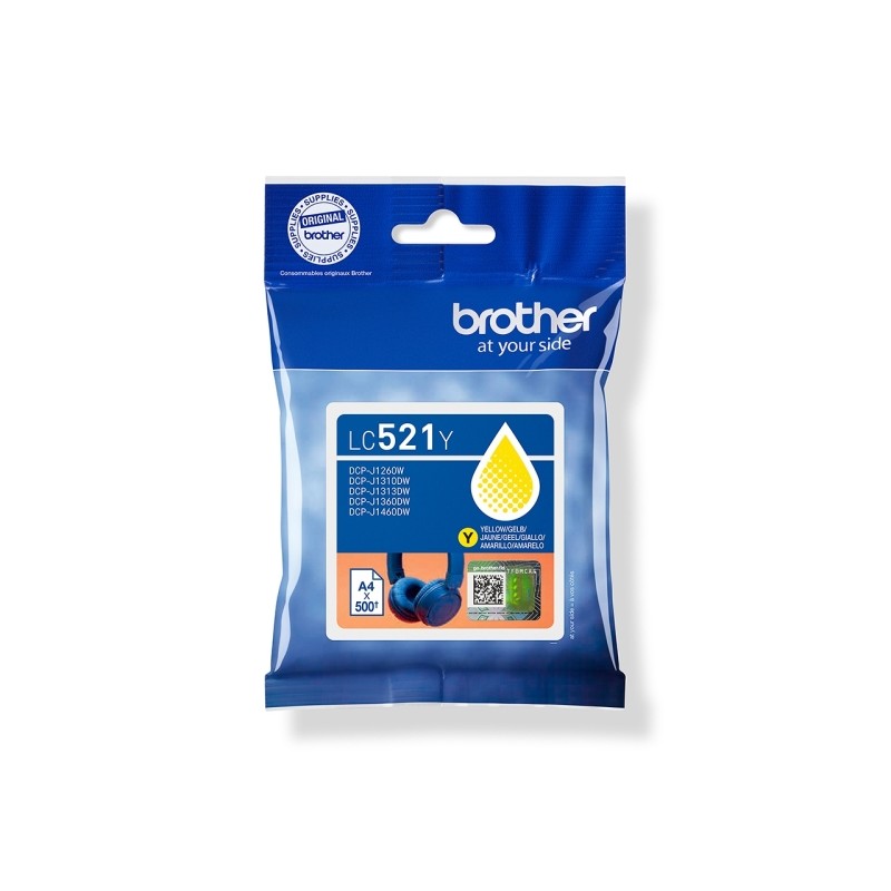 Brother LC521Y cartouche d’encre jaune (LC-521Y)
