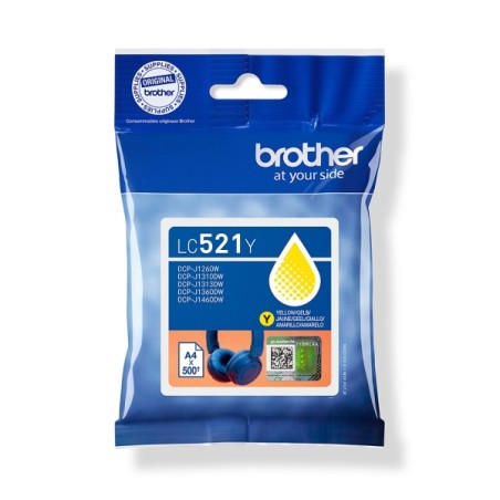 ✅ Brother LC521Y cartouche d’encre jaune (LC-521Y) couleur jaune en stock