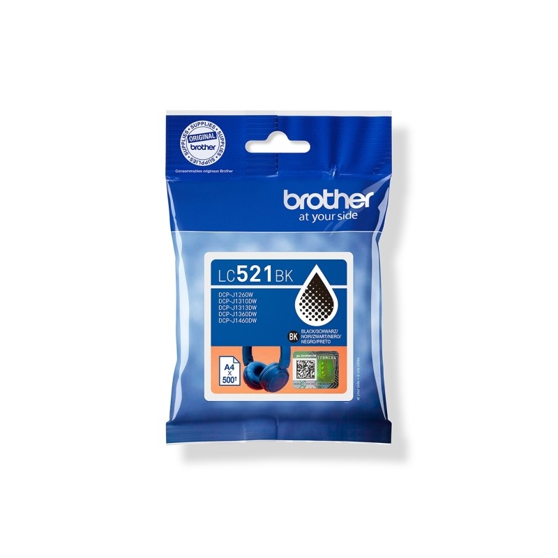Brother LC521BK cartouche d’encre noir (LC-521BK)