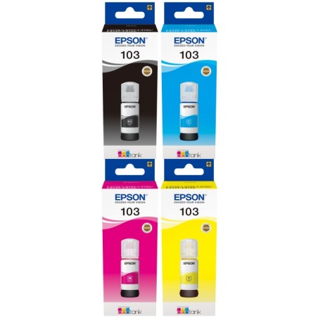 ✅ Epson 103 Multipack Noir(e) / Cyan / Magenta / Jaune couleur pack en stock