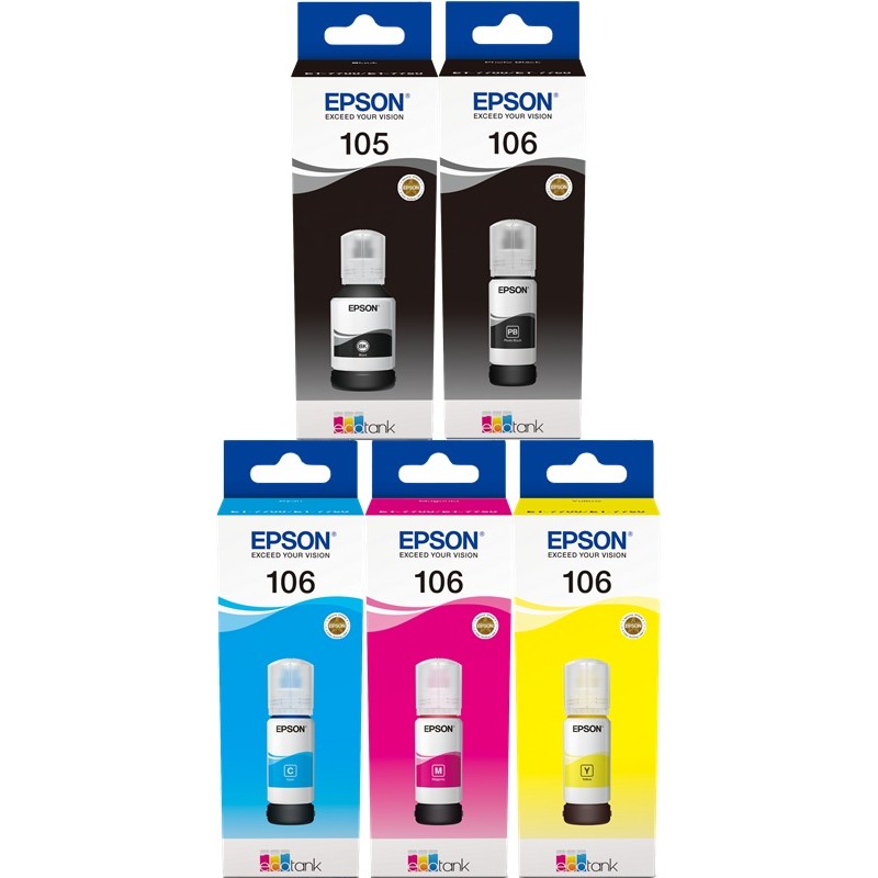 Epson 105/106 Multipack Noir(e) / Noir (photo) / Cyan / Magenta / Jaune