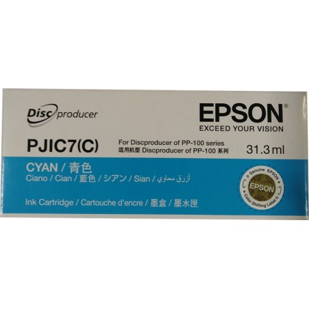 ✅ Epson cartouche encre PJIC7(C) Cyan (C13S020688) couleur cyan en stock