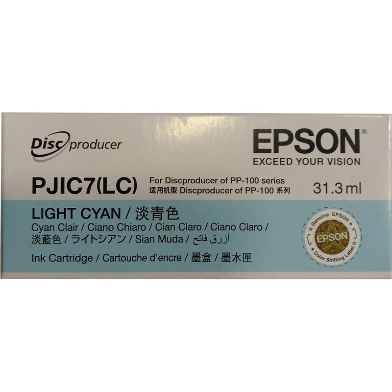 Epson cartouche encre PJIC7(LC) Cyan brillant (C13S020689)