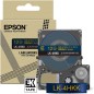 Epson Ruban satin LK-4HKK or sur fond bleu marine 12 mm Epson Ruban satin LK-4HKK or sur fond bleu marine 12 mm