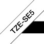 Brother TZeSE5 Original Ruban d'étiquette de sécurité laminé - Texte noir sur fond blanc - Largeur 24 mm x 8 mètres Brother TZeSE5 Original Ruban d'étiquette de sécurité laminé - Texte noir sur fond blanc - Largeur 24 mm x 8 mètres