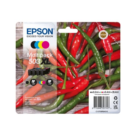 ✅ Epson 503 XL Lot de 4 cartouches d'encre d'origine - C13T09R64010 couleur pack en stock