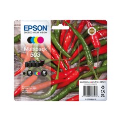 ✅ Epson 503 Lot de 4 cartouches d'encre d'origine - C13T09Q64010 couleur pack en stock