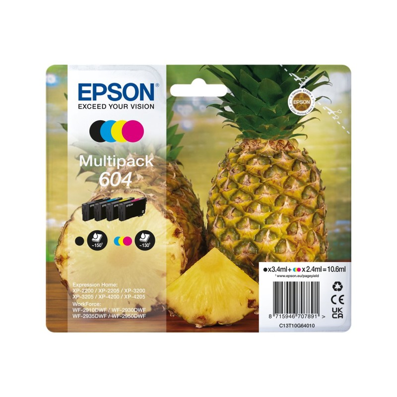 Epson Multipack 604 4 cartouches - (C13T10G64010) Epson Multipack 604 4 cartouches - (C13T10G64010)