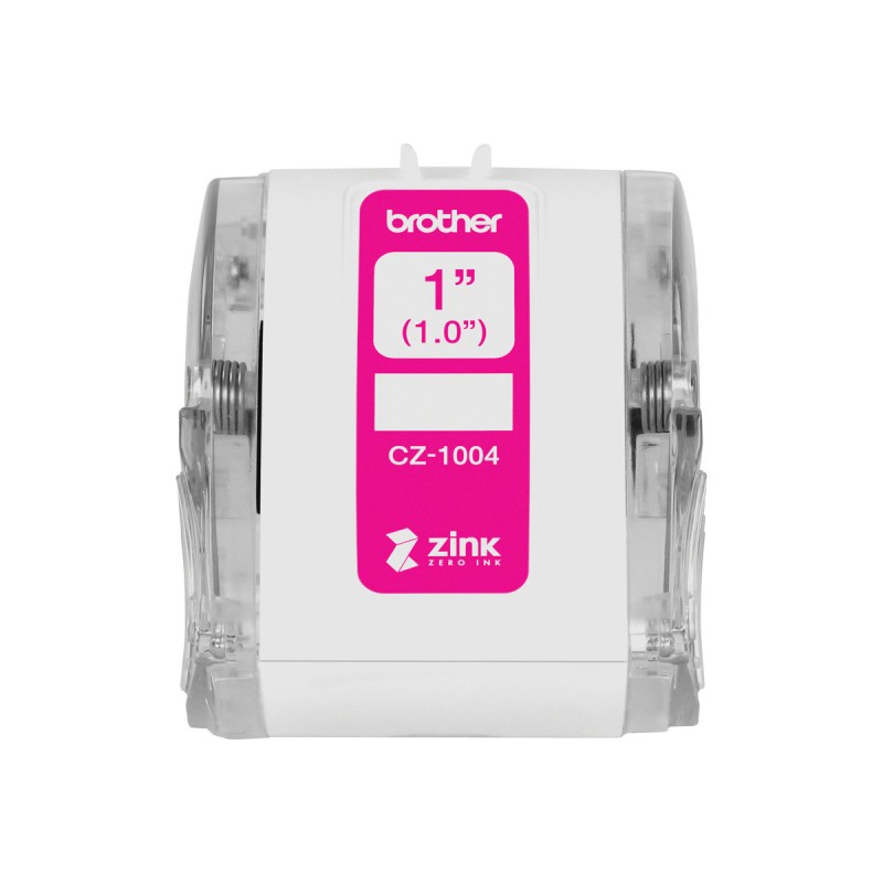 Brother CZ1004 Rouleau d'étiquettes - Largeur 25 mm x 5 mètres - Zéro encre