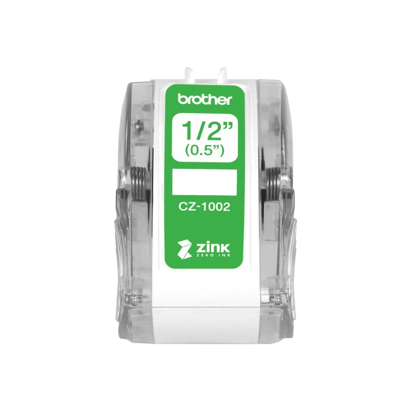 Brother CZ1002 Rouleau d'étiquettes - Largeur 12 mm x 5 mètres - Zéro encre Brother CZ1002 Rouleau d'étiquettes - Largeur 12 mm x 5 mètres - Zéro encre