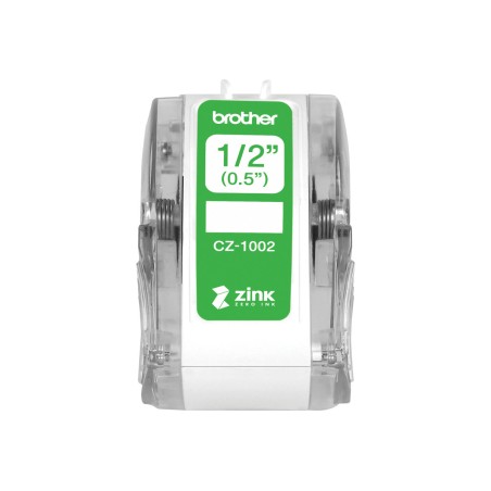 ✅ Brother CZ1002 Rouleau d'étiquettes - Largeur 12 mm x 5 mètres - Zéro encre couleur Plusieurs couleurs en stock