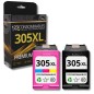 Pack 123CONSOMMABLES compatible HP 305 XL noir et couleur Pack 123CONSOMMABLES compatible HP 305 XL noir et couleur
