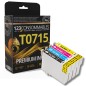 Pack 123CONSOMMABLES compatible EPSON T0715XL - 4 cartouches Pack 123CONSOMMABLES compatible EPSON T0715XL - 4 cartouches