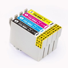 Pack 123CONSOMMABLES compatible EPSON T0715XL - 4 cartouches