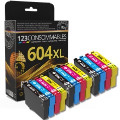 Pack de cartouches d'encre 604XL à code couleur