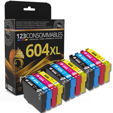 Pack de cartouches d'encre 604XL à code couleur