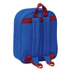 Sac à dos Safta FC Barcelone 3D Daycare - Poignée - Compartiment principal avec fermeture éclair - 22 x 27 x 10 cm - Bleu