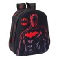 Sac à dos Safta Batman 3D - Dragonne - Porte-bouteille latéral - 27 x 33 x 10 cm - Noir