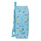 Sac à dos de garderie Safta Bluey - Adaptable au chariot - Dragonne - 22 x 27 x 10 cm - Bleu clair