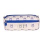 Trousse rectangulaire Milan Collection 460 - 2 compartiments zippés - Beige/Bleu