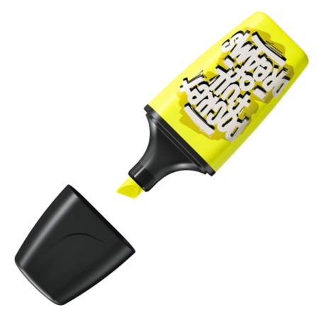 Surligneur jaune fluorescent Stabilo Boss Mini 2-5 mm x10