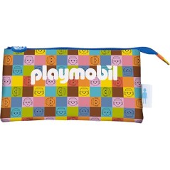 ✅ Trousse triple Playmobil Dohe Unite As One - Fermeture à double glissière avec tirette en caoutchouc couleur en stock