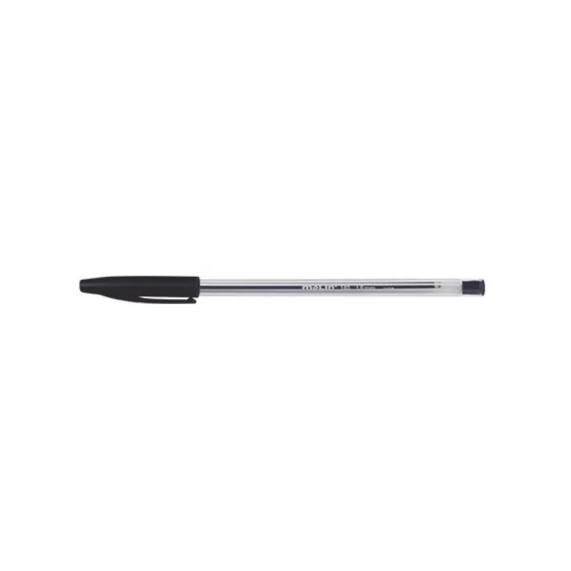 Stylo bille Molin Cristal noir - Lot de 50 - Pointe moyenne