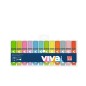 Marqueurs fluorescents Molin Viva pack de 12 couleurs assorties